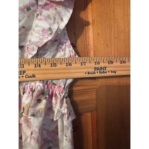 MUNTHE feminine floral short sleeve silk/cotton blend top soft romantic 44 (XL) - Picture 3 of 6